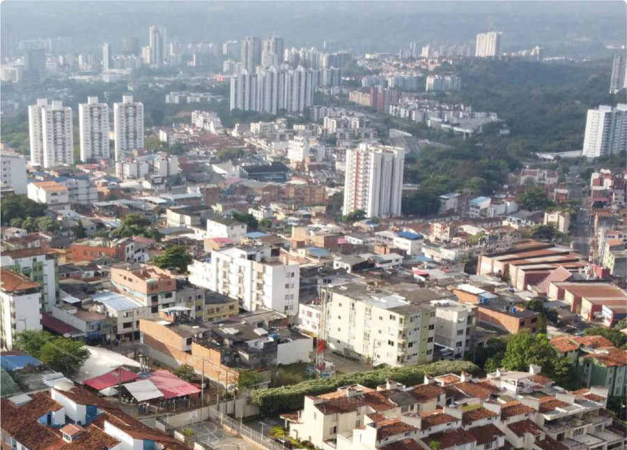 foto aérea de bucaramanga