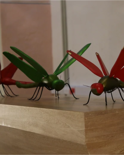 investigador mostrando camara trampa