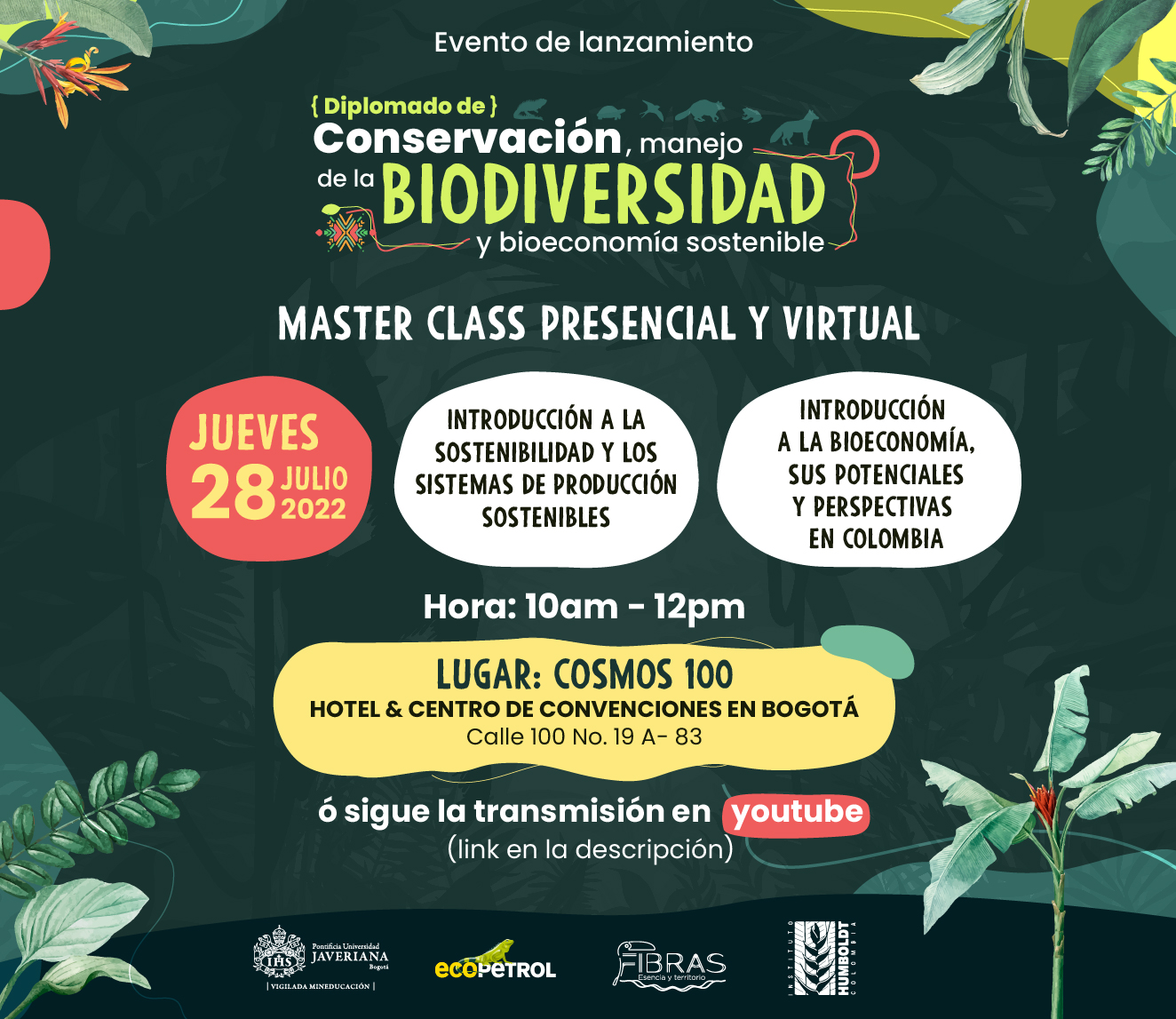 Llegó la oportunidad de cursar un diplomado en conservación,
manejo de la biodiversidad y bioeconomía sostenible